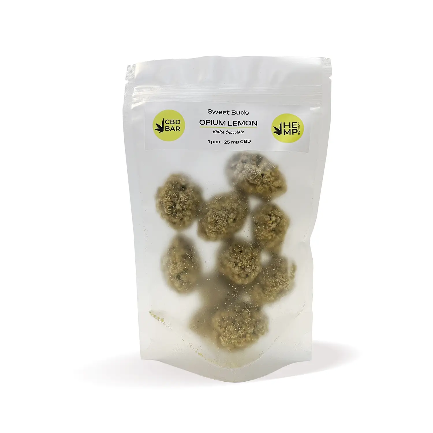 Цукерки-бутони Opium Lemon 250мг CBD в молочному шоколаді - Зображення 2