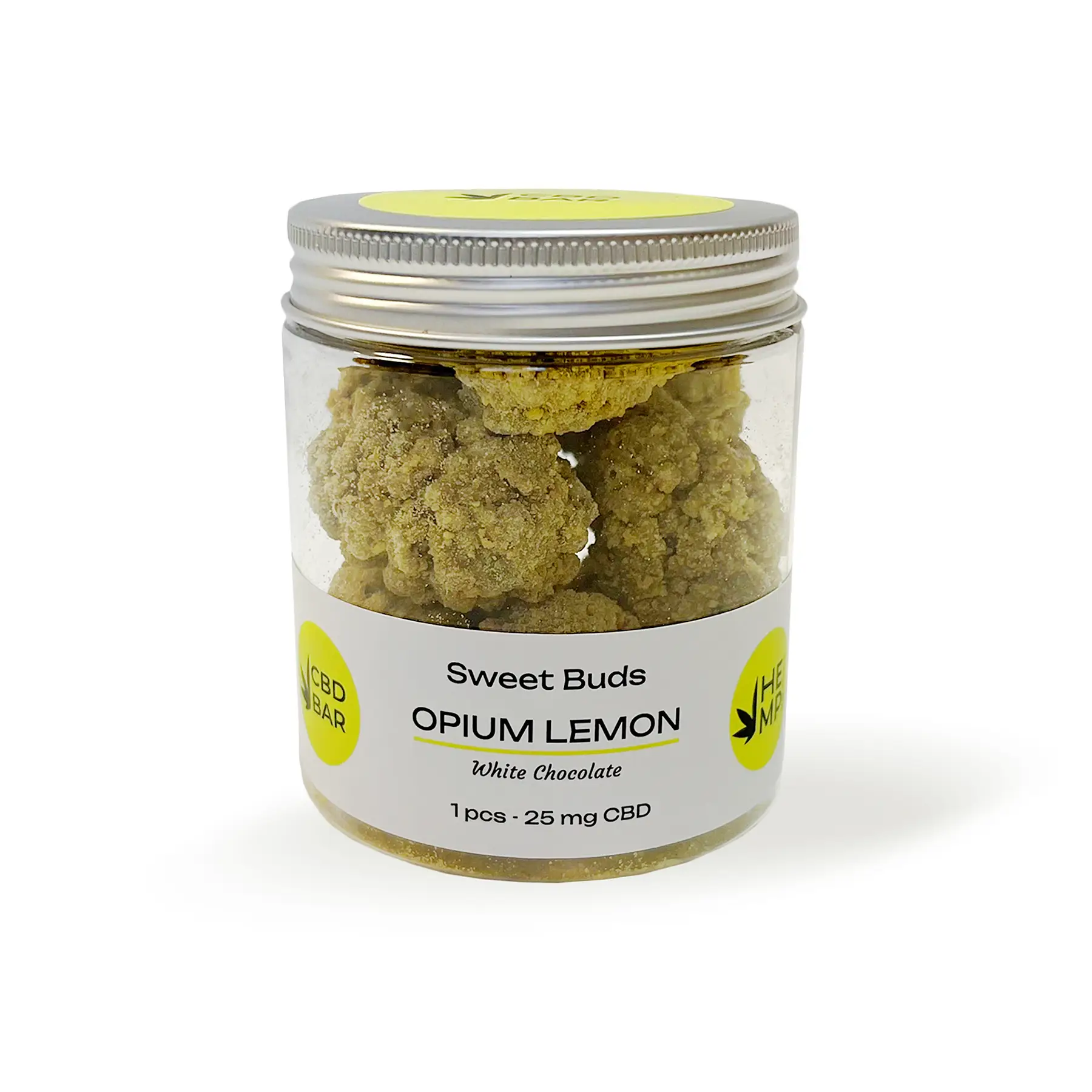 Цукерки-бутони Opium Lemon 250мг CBD в молочному шоколаді