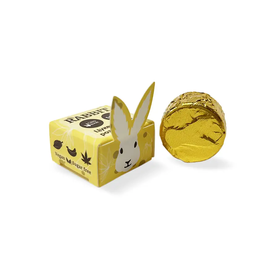 CBD Rabbit Banana Vegan цукерка 50 mg CBD - Зображення 3