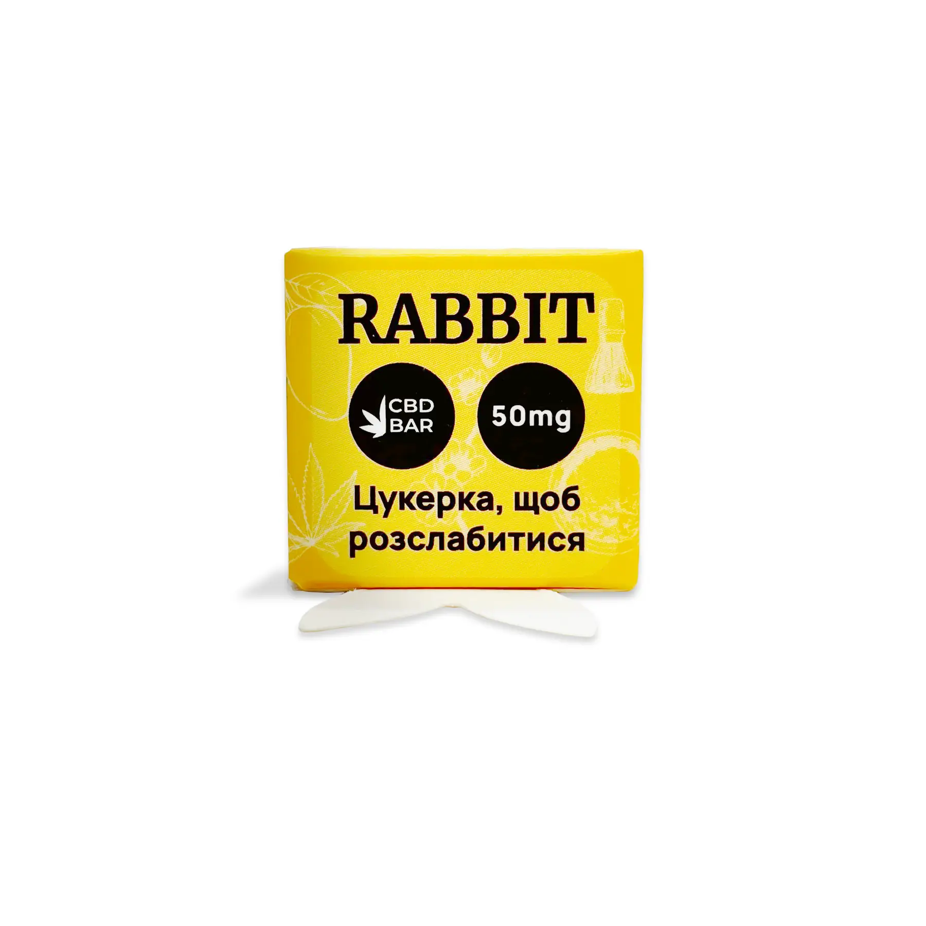 CBD Rabbit Манго+матча Vegan цукерка 50 mg CBD - Зображення 2