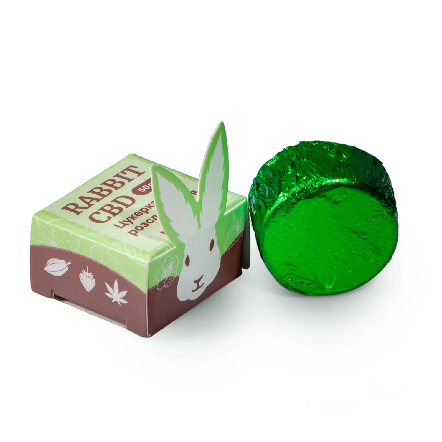 CBD Rabbit полуниця Vegan цукерка 50 mg CBD - Зображення 8