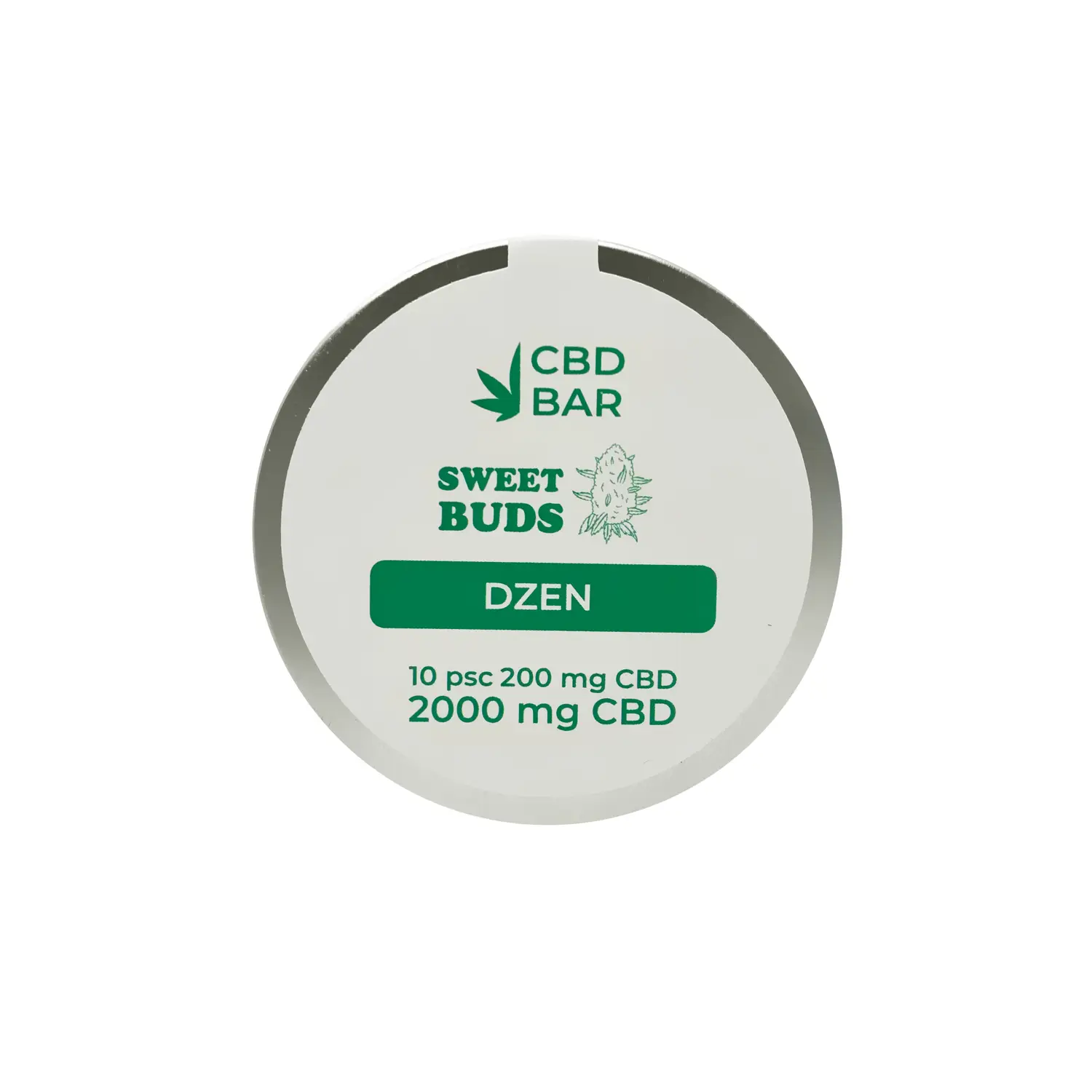 Цукерки-бутони Dzen 2000мг CBD в білому шоколаді - Зображення 2
