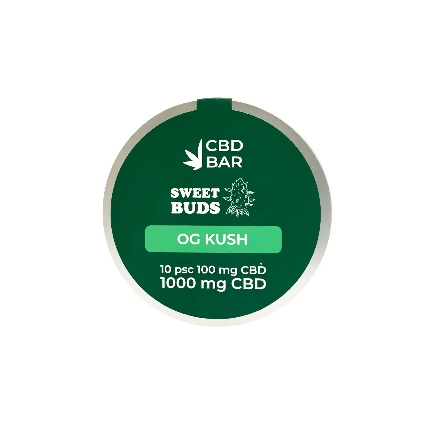 Цукерки-бутони OG KUSH 1000мг CBD в білому шоколаді - Зображення 3