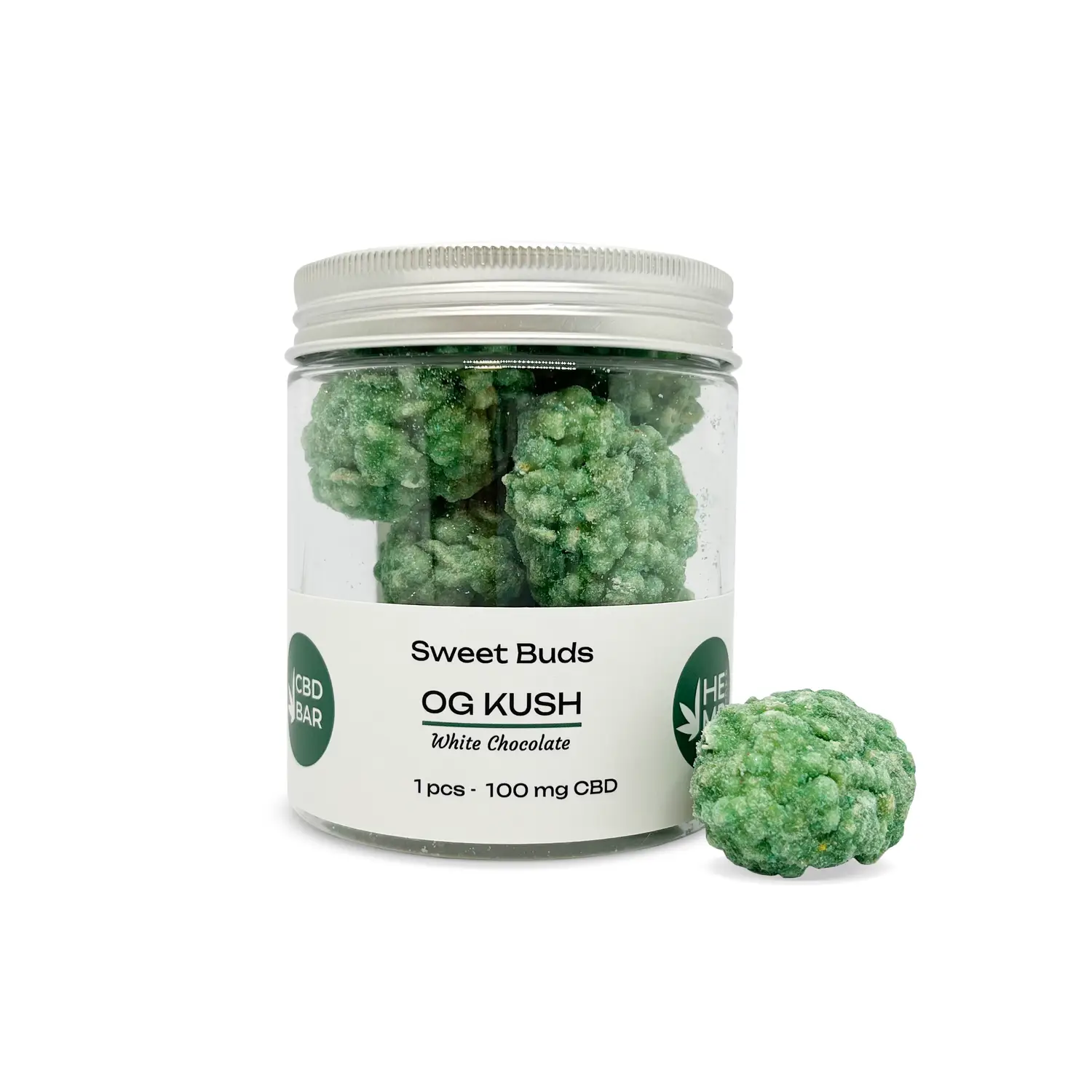 Цукерки-бутони OG KUSH 1000мг CBD в білому шоколаді - Зображення 2