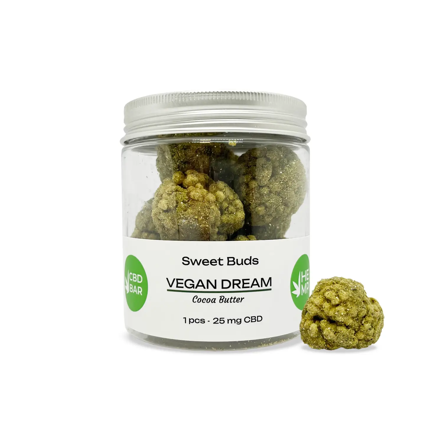 Цукерки-бутони Vegan Dream 250 мг CBD - Зображення 2