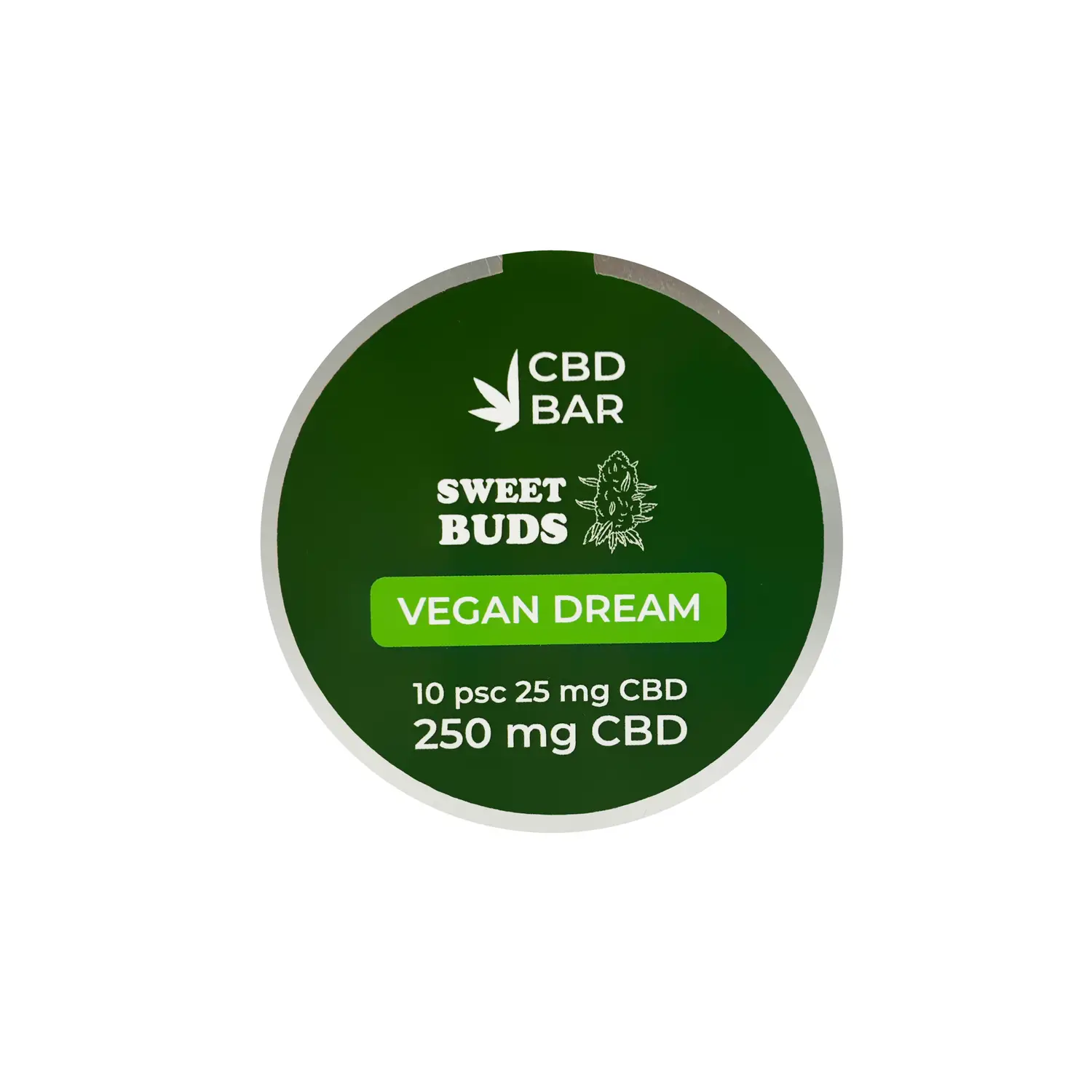 Цукерки-бутони Vegan Dream 250 мг CBD - Зображення 3