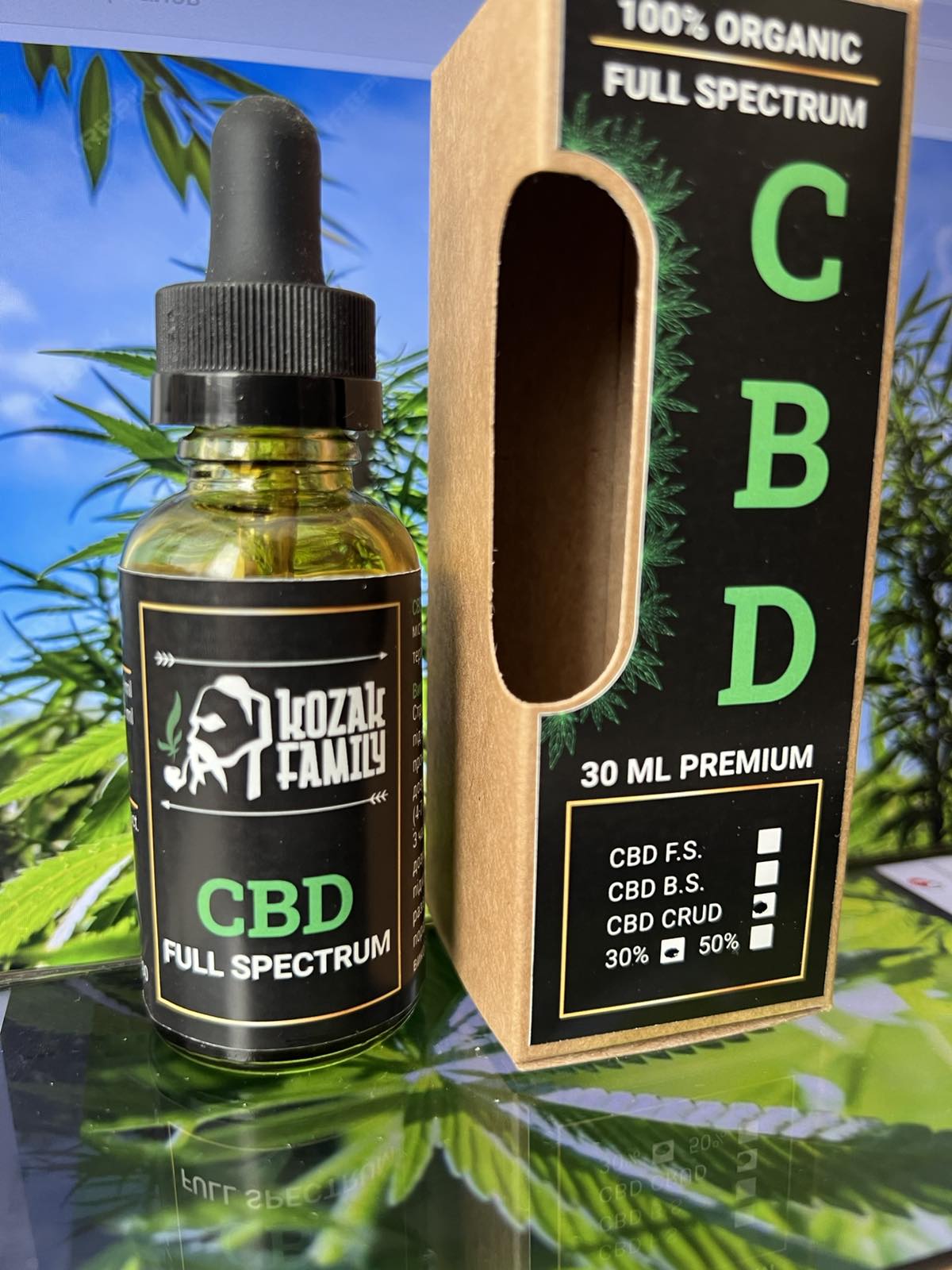 CBD CRUD Kozak Family нефть 30 ml